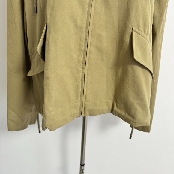 LOEWE Hooded striped poplin-paneled embroidered cotton-twill jacket - Picture 7 of 14